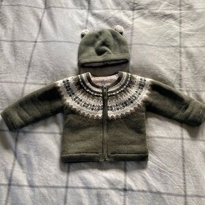 Gap Baby Sherpa-Lined Fair Isle Sweater Set - 18-24 Months (EUC)